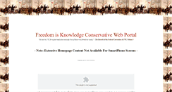 Desktop Screenshot of freedomisknowledge.com