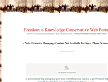 Tablet Screenshot of freedomisknowledge.com